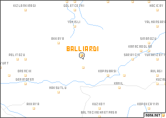 map of Ballıardı