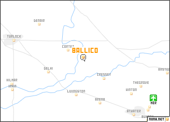 map of Ballico