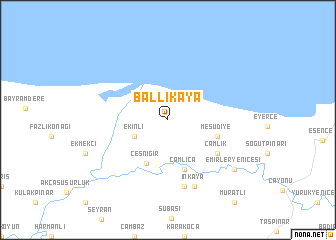 map of Ballıkaya