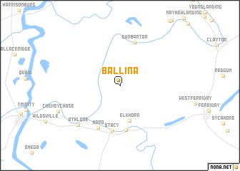 map of Ballina