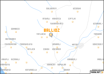 map of Ballıöz
