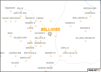 map of Ballivián