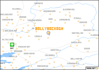 map of Ballybackagh