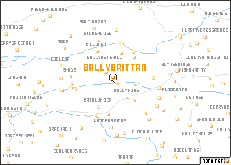 map of Ballybrittan