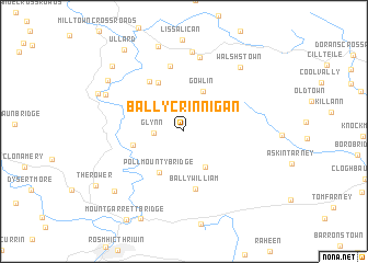 map of Ballycrinnigan