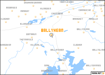 map of Ballyhean