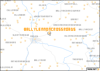 map of Ballylennon Cross Roads