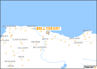 map of Ballymeeny