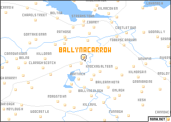 map of Ballynacarrow