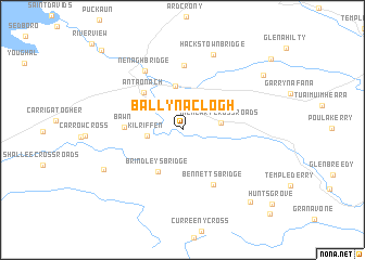 map of Ballynaclogh