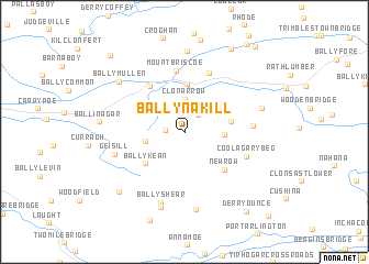 map of Ballynakill