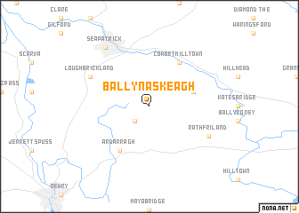 map of Ballynaskeagh