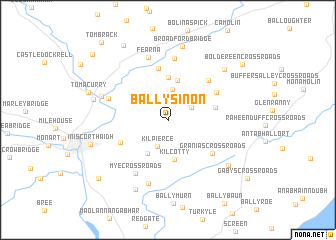 map of Ballysinon