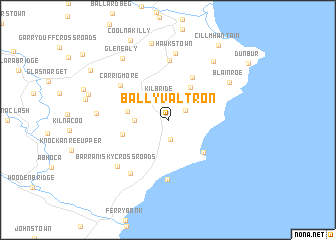 map of Ballyvaltron