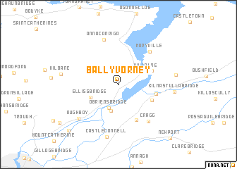 map of Ballyvorney