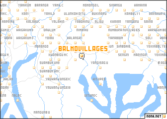 map of Balmo Villages