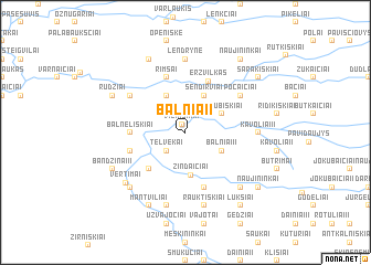 map of Balniai I