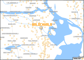 map of Balochwāla