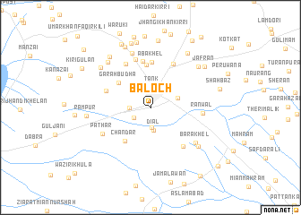 map of Baloch