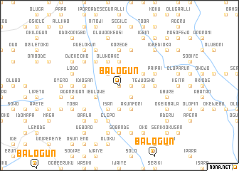 map of Balogun