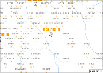 map of Balogun