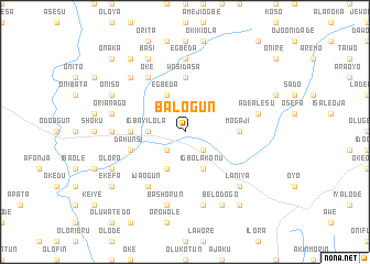 map of Balogun