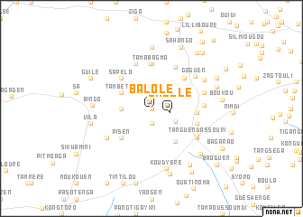 map of Balolé