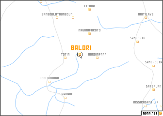 map of Balori