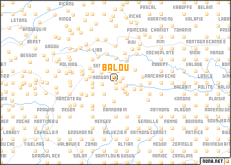 map of Balou