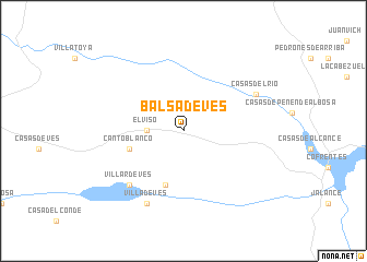 map of Balsa de Ves
