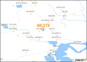 map of Balsta