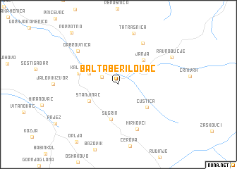 map of Balta Berilovac