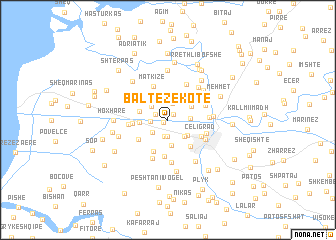 map of (( Baltëzë-Kotë ))