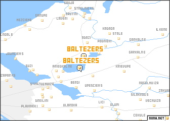 map of Baltezers