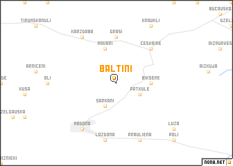 map of Baltiņi