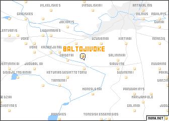 map of Baltoji Vokė