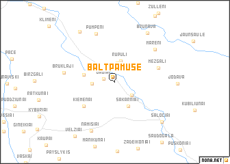 map of Baltpamusė