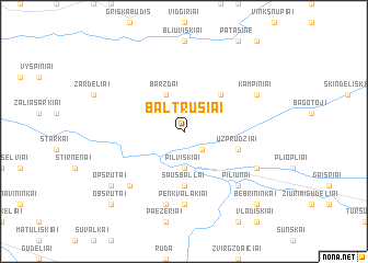 map of Baltrušiai