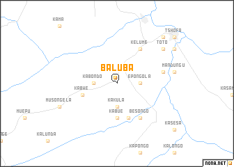 map of Baluba