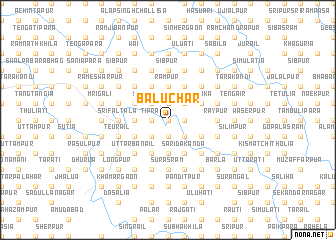 map of Bāluchar