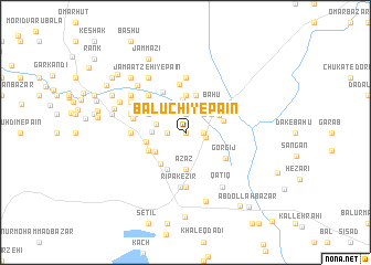 map of Balūchī-ye Pā\