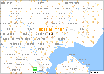 map of Balud Litoan