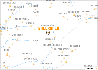map of Balūkānlū