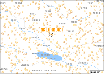 map of Balukovići