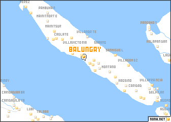 map of Baluñgay