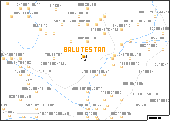 map of Balūţestān