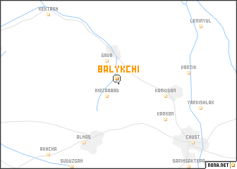 map of Balykchi