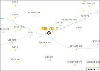 map of Balykly