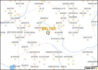 map of Balyūn