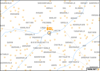 map of Bal